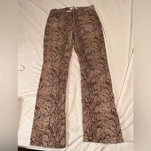Reformation Snake Print Jeans
